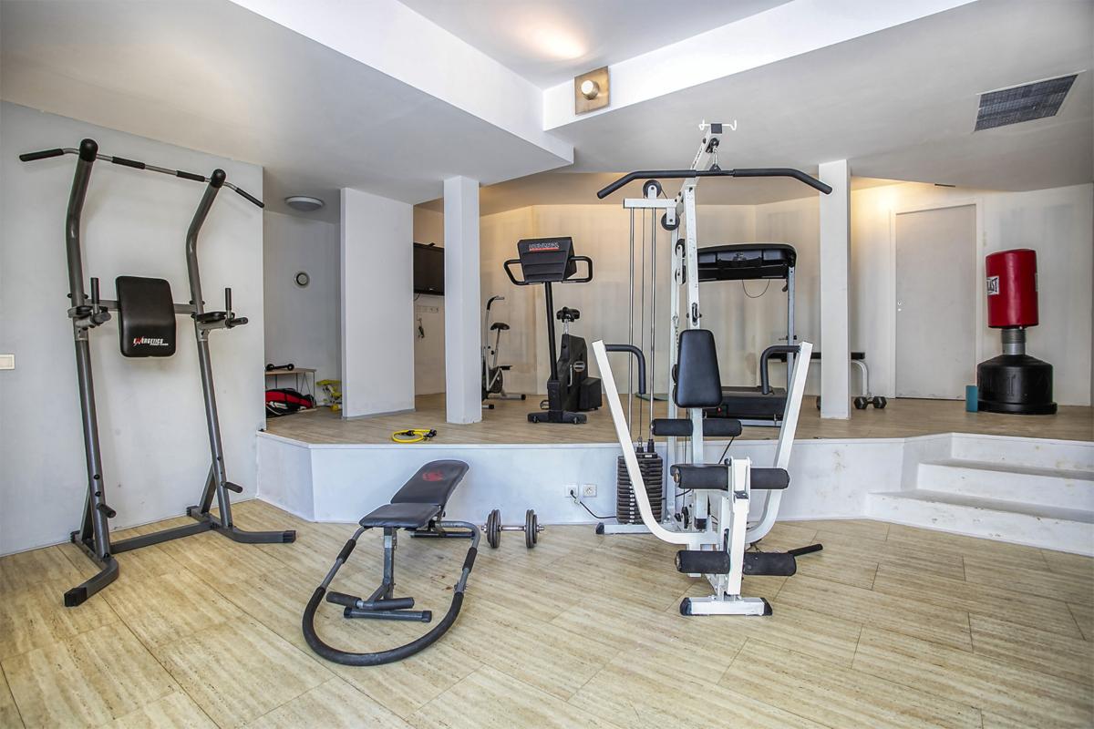 41-LesPalmiersBleus_Gym_Location villa avec piscine terres basses saint martin
